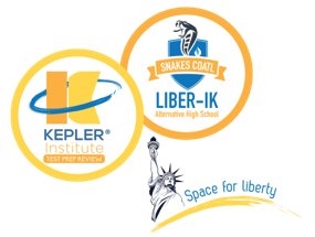Logos unidos de Liber-IK  Instituto Kepler